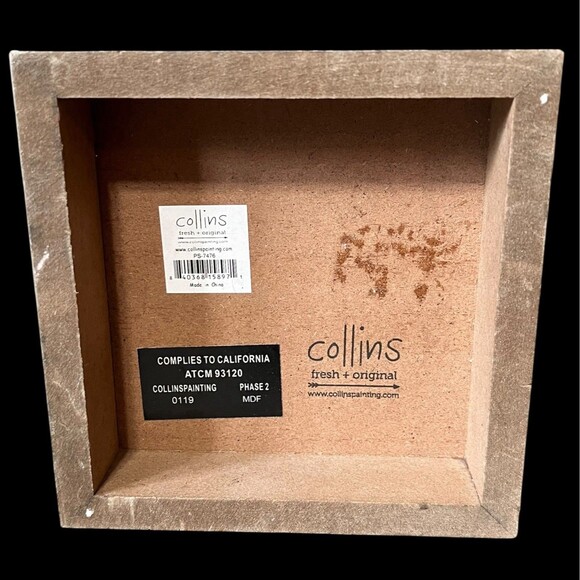 Hobby Lobby Wooden Stay Awhile Square Sign Decor Rustic Primitive Farmhouse 6x6 - Picture 3 of 5